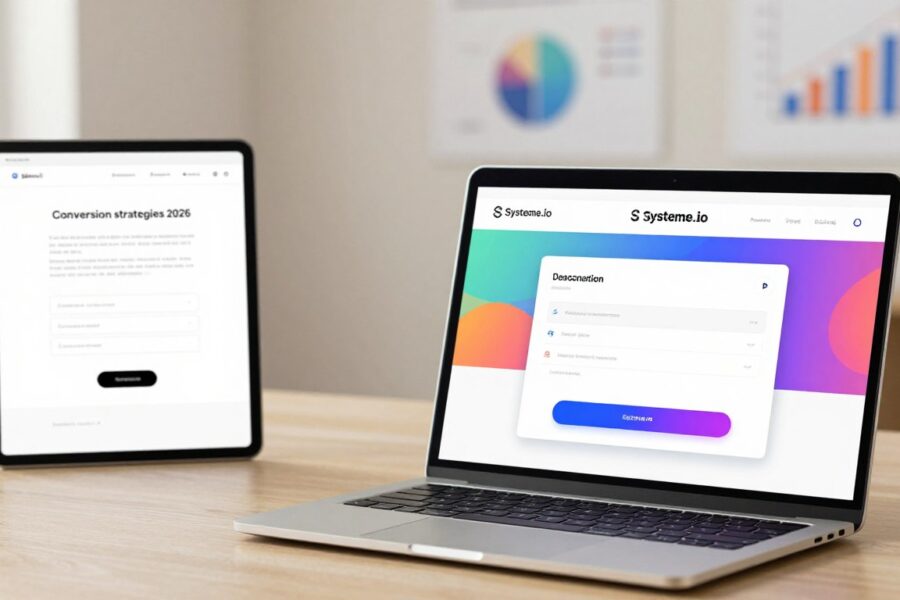 systeme io landing page