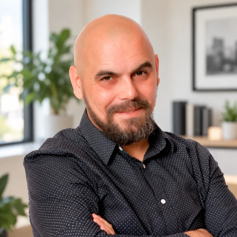 Daniel Milea, builds the websites at GiusMastery
